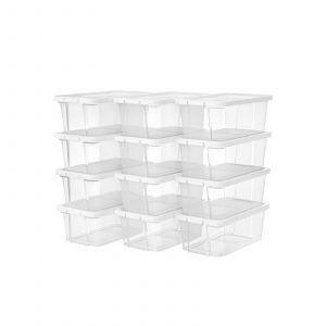 Juego de 12 cajas de zapatos apilables, hasta talla 41