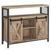 Armario de cocina con 2 puertas correderas marrón camello