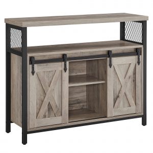 Armario de cocina con 2 puertas correderas greige