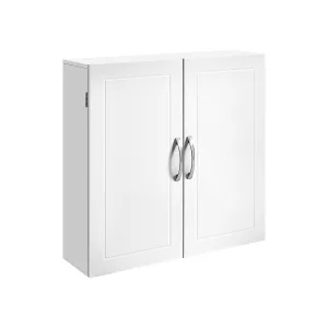 Mueble de Pared para Baño 30 x 60 x 60 cm Blanco Nube