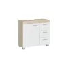 Mueble bajo lavabo 30 x 70 x 64 cm blanco nube y beige natural