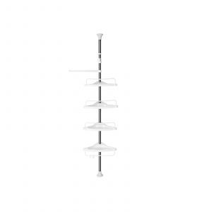 Estante de baño ajustable, columna de ducha telescópica