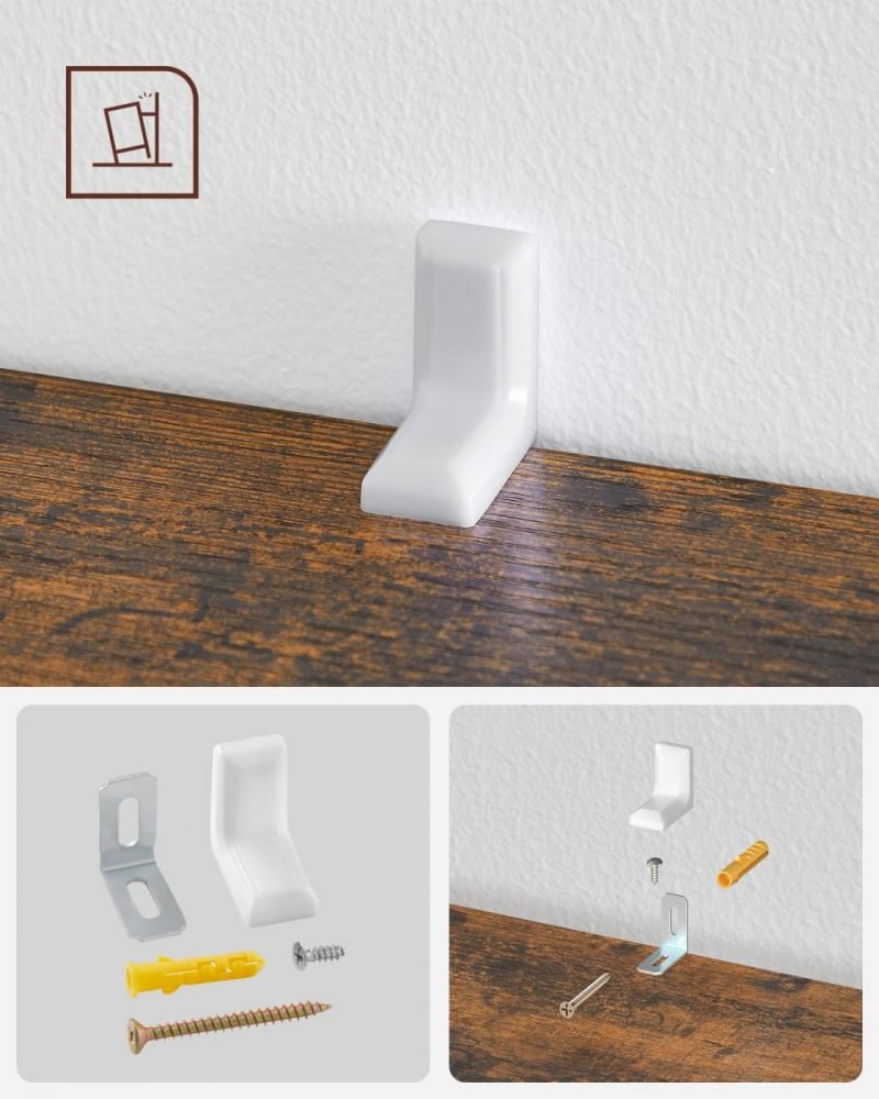 Estantería libros 8 cubos, roble o blanco, oficina, salón, marrón rústico - Imagen 7