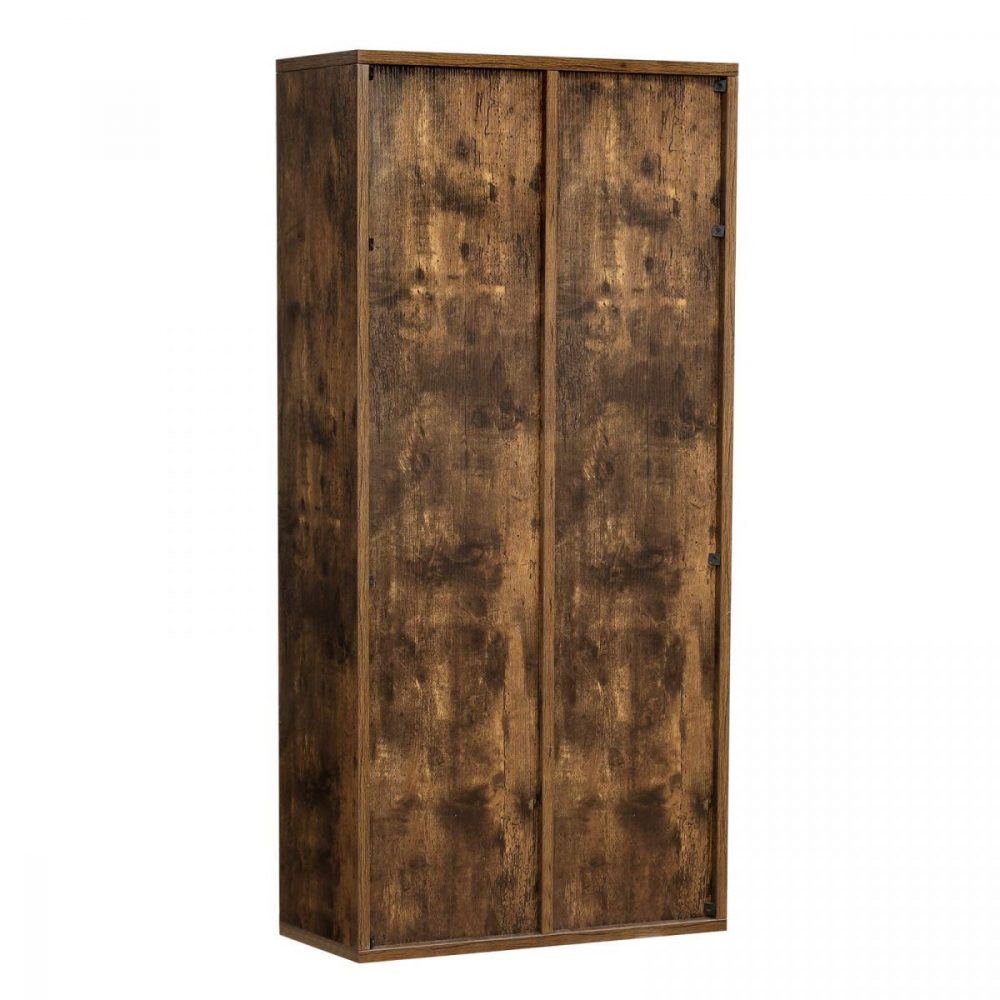 Estantería 7 compartimentos, salón, oficina, marrón rústico - Imagen 3