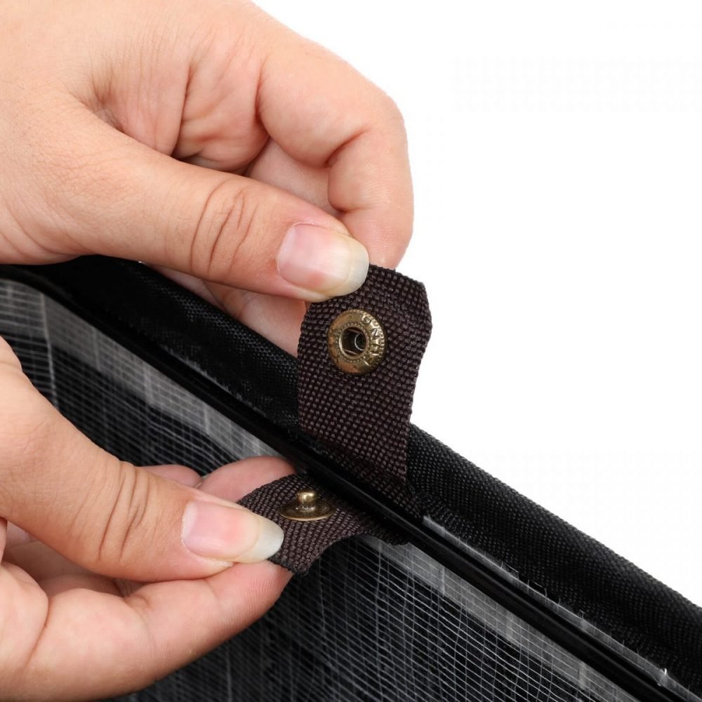 Cesto para ropa sucia de forma rectangular, capacidad de 72 l, negro - Imagen 5