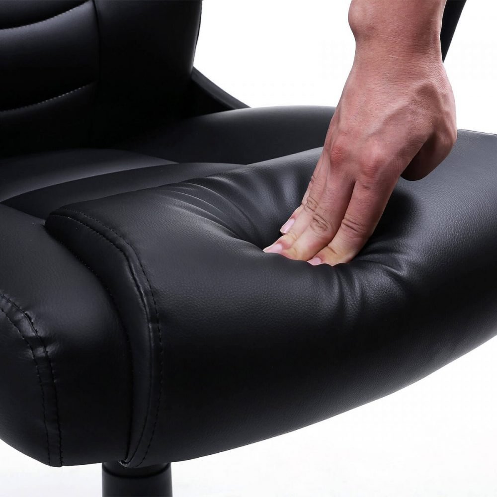 Silla ejecutiva de oficina giratoria y ergonómica, negra - Imagen 5