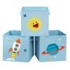 Set de 3 cajas temáticas de animales, azul