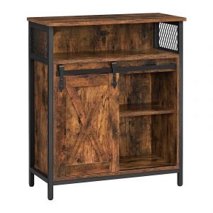 Armario industrial con puerta corrediza, estante ajustable