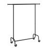Perchero burro extensible con ruedas, negro