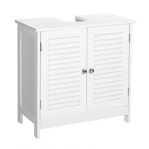 Mueble de baño blanco estilo nórdico - armario de lavabo 60x30x60 cm