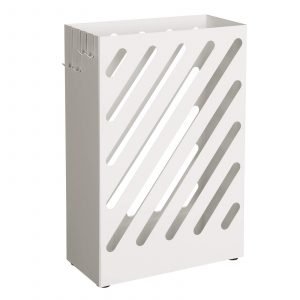 Paragüero rectangular con ganchos y bandeja recolectora de agua