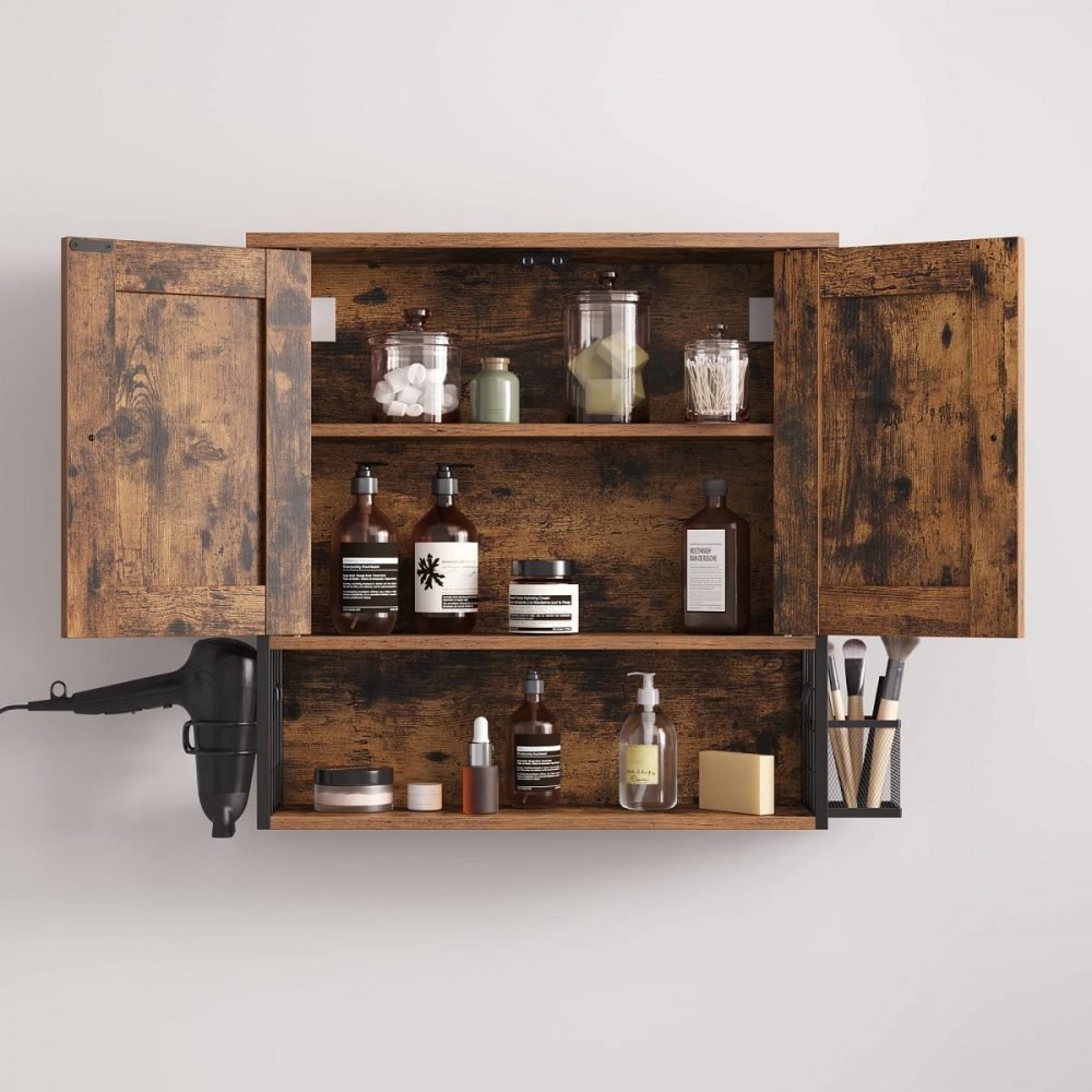 Armario de baño industrial, 2 puertas y estante - Imagen 7