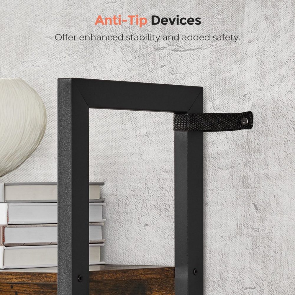 Estantería 6 niveles industrial, marrón rústico - Imagen 7