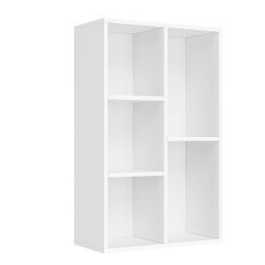 Estantería libros 5 niveles, blanco