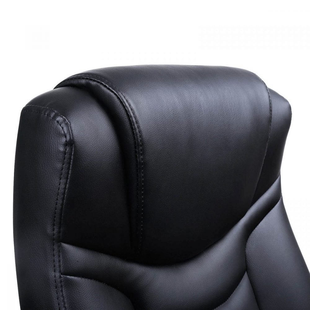 Silla ejecutiva de oficina giratoria y ergonómica, negra - Imagen 7