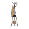 Perchero vintage en forma de árbol, estilo industrial, negro