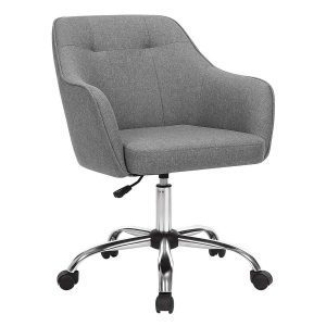 Silla oficina giratoria, altura ajustable, gris