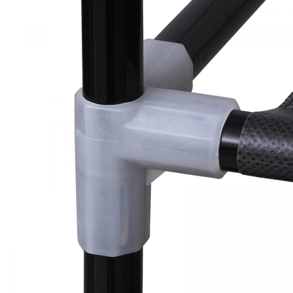 Armario plegable de tela 175x150x45 cm, organizador portátil, negro - Imagen 5