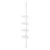 Estantería esquinera ajustable para baño, 85-305 cm