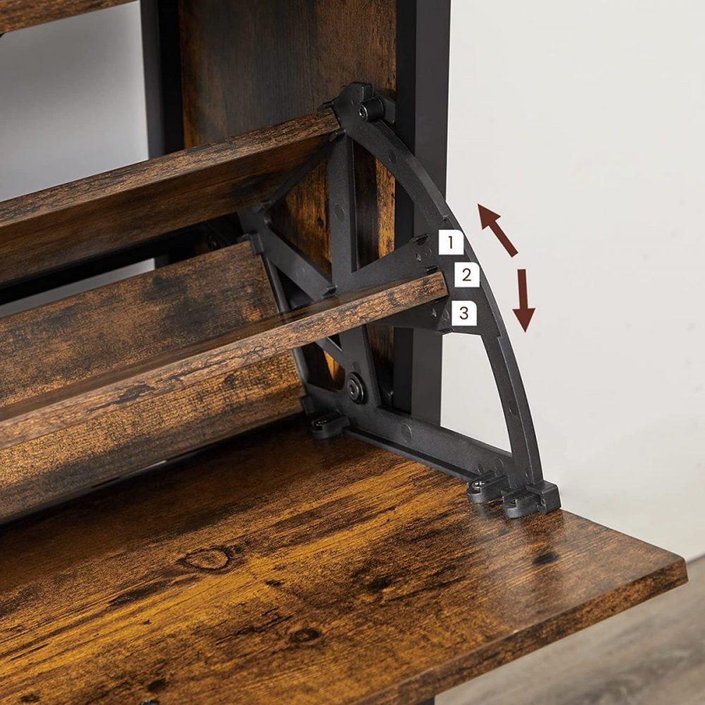 Zapatero espacioso con 4 compartimentos y estante abierto - Imagen 6