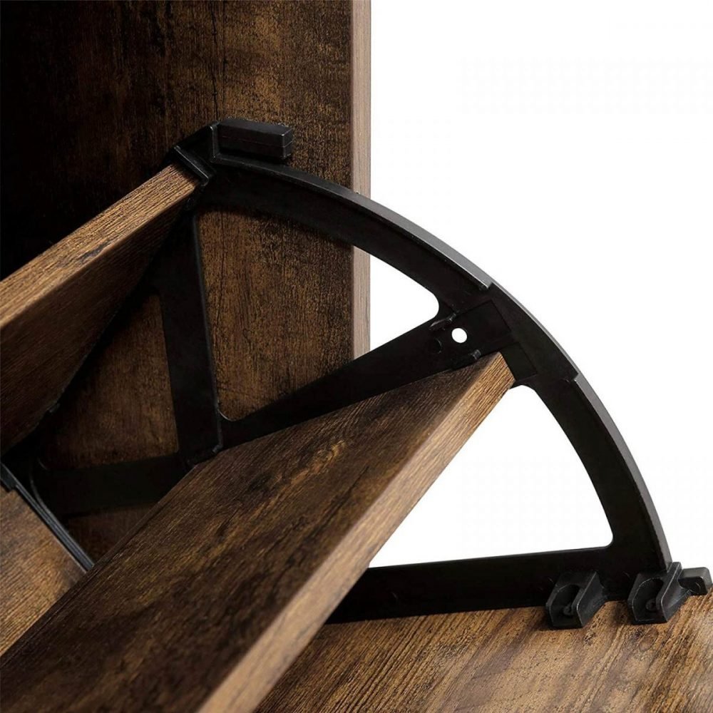 Zapatero de madera con 3 puertas abatibles, 60x24x120 cm - Imagen 7