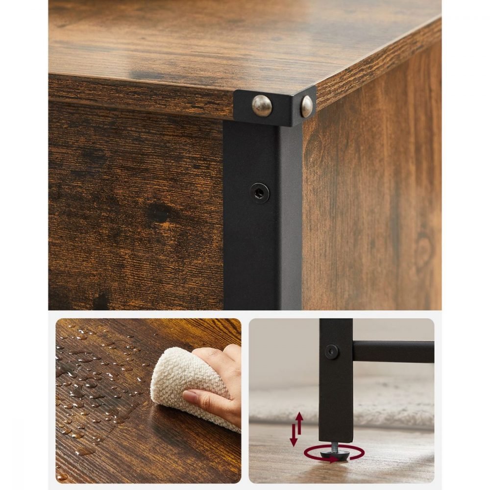 Mesa de centro con tapa abatible y compartimento oculto - Imagen 8