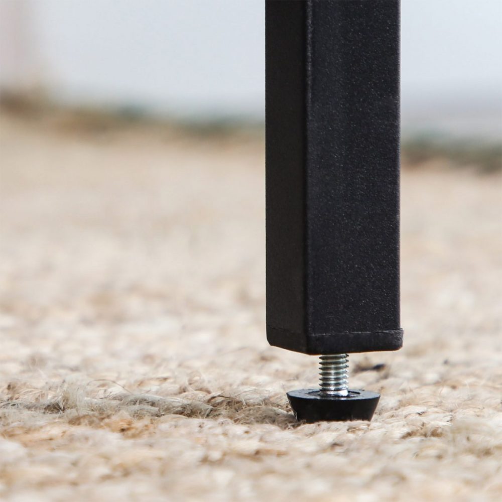 Mesa bar cuadrada alta, estilo industrial, marrón vintage - Imagen 5