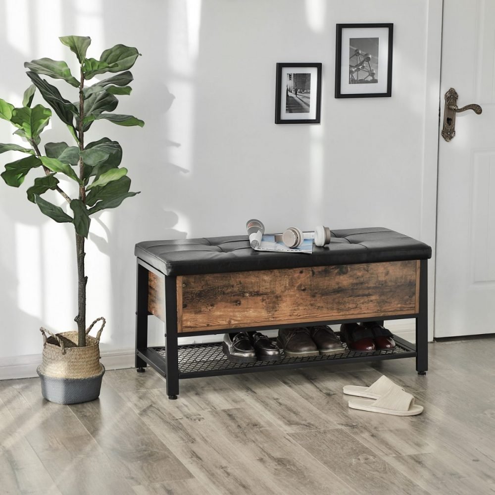 Banqueta para cama y zapatos con asiento acolchado - Imagen 5