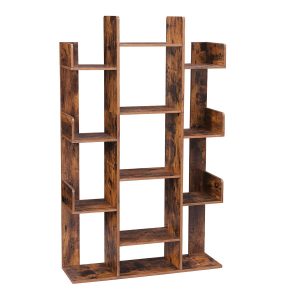 Estantería de almacenamiento única estilo árbol con 13 compartimentos