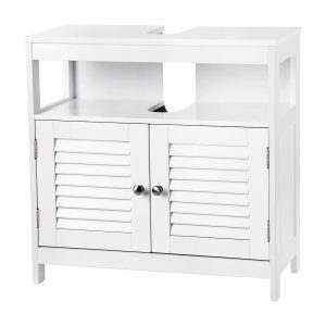 Armario bajo lavabo con 2 puertas, resistente humedad