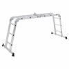 Escalera multifuncional de aluminio reforzado, plegable