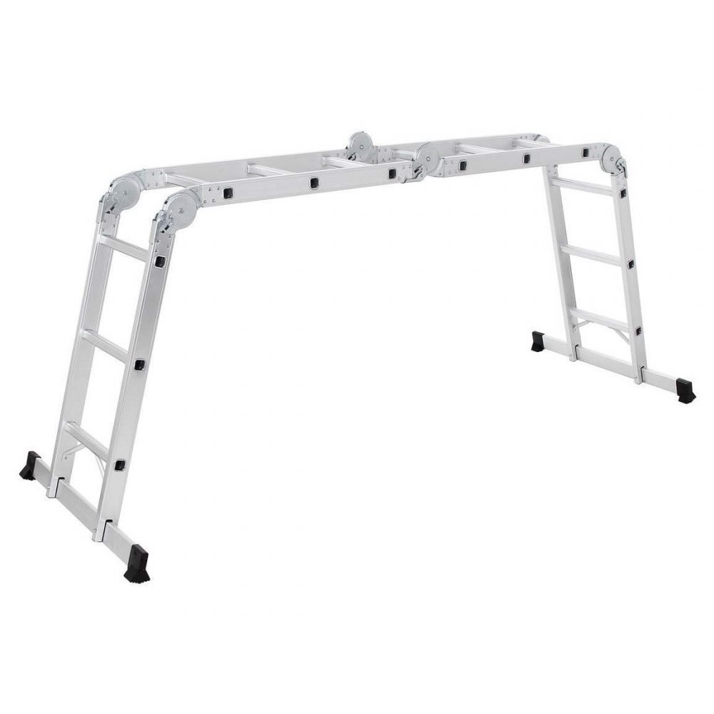 Escalera multifuncional de aluminio reforzado, plegable