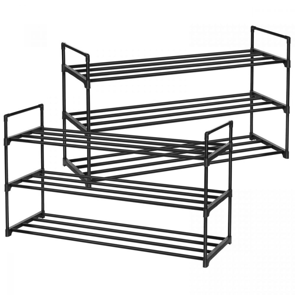 Zapatero vertical apilable, 2 unidades, 3 niveles, para 30 pares