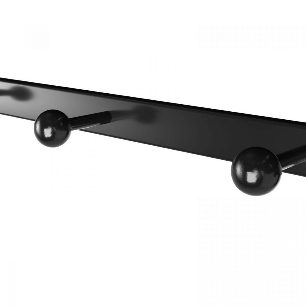 Perchero de pared con estante y ganchos, estilo rústico, 60 cm - Imagen 7