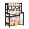 Especiero de 3 niveles en bambú, organizador de cocina