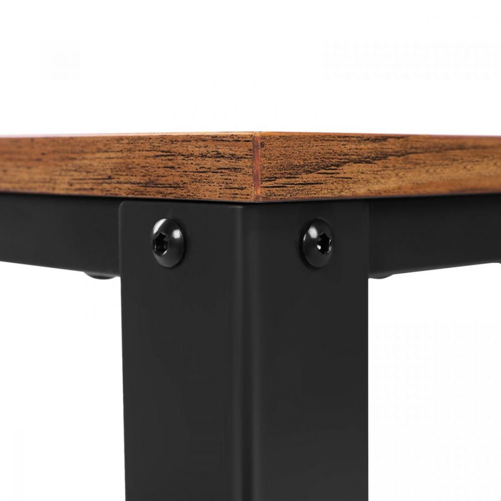 Mesa de centro industrial, elegancia vintage, 106x60x45 cm - Imagen 7