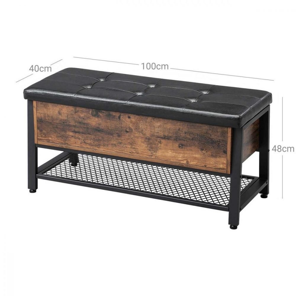 Banqueta para cama y zapatos con asiento acolchado - Imagen 2