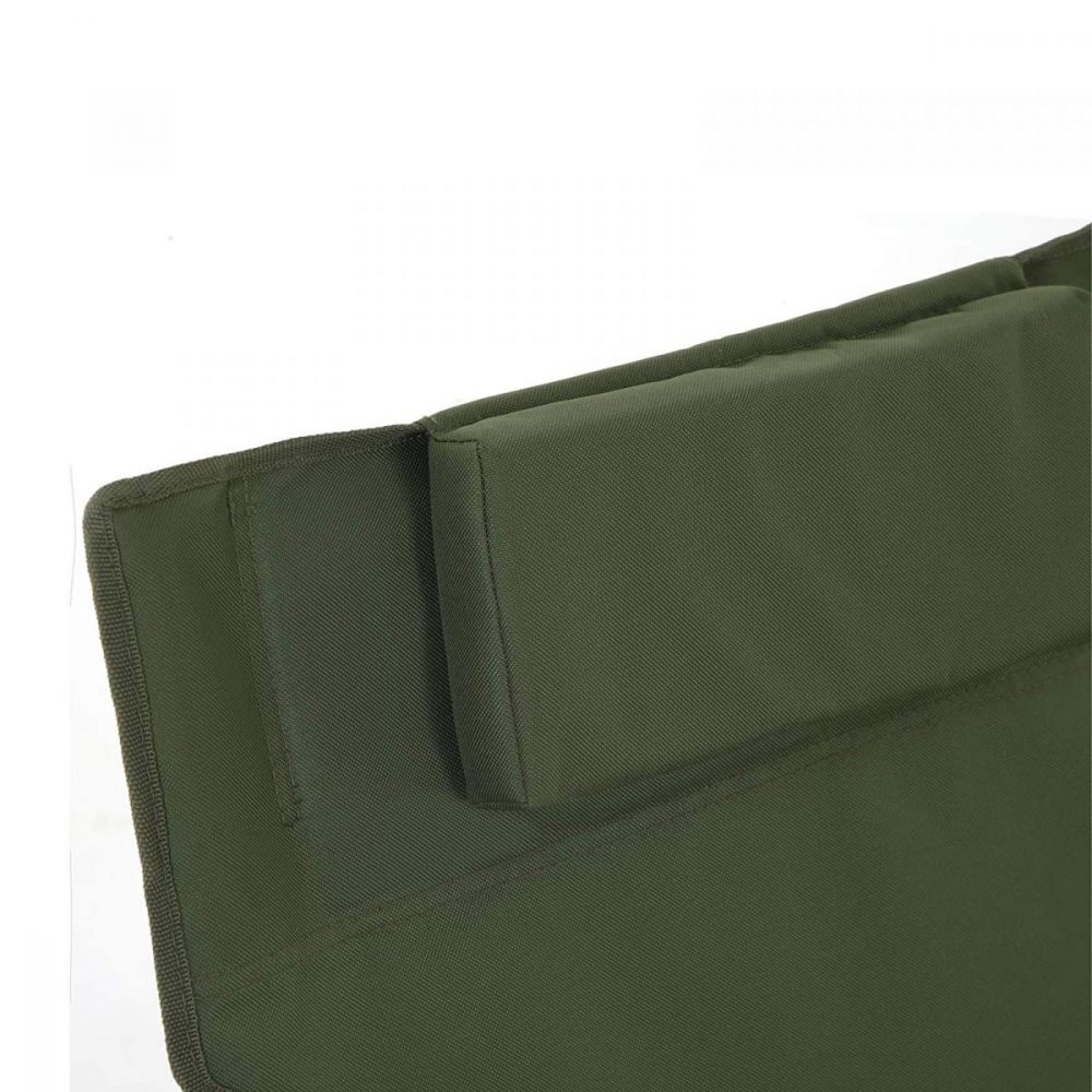 Silla de camping plegable con reposabrazos verde - Imagen 6