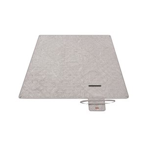 Manta de picnic 200x200 cm motivo de hojas y caqui