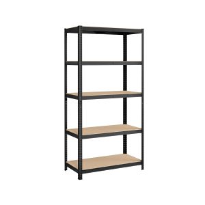 Estantería pesada de 5 niveles estantería de acero negro