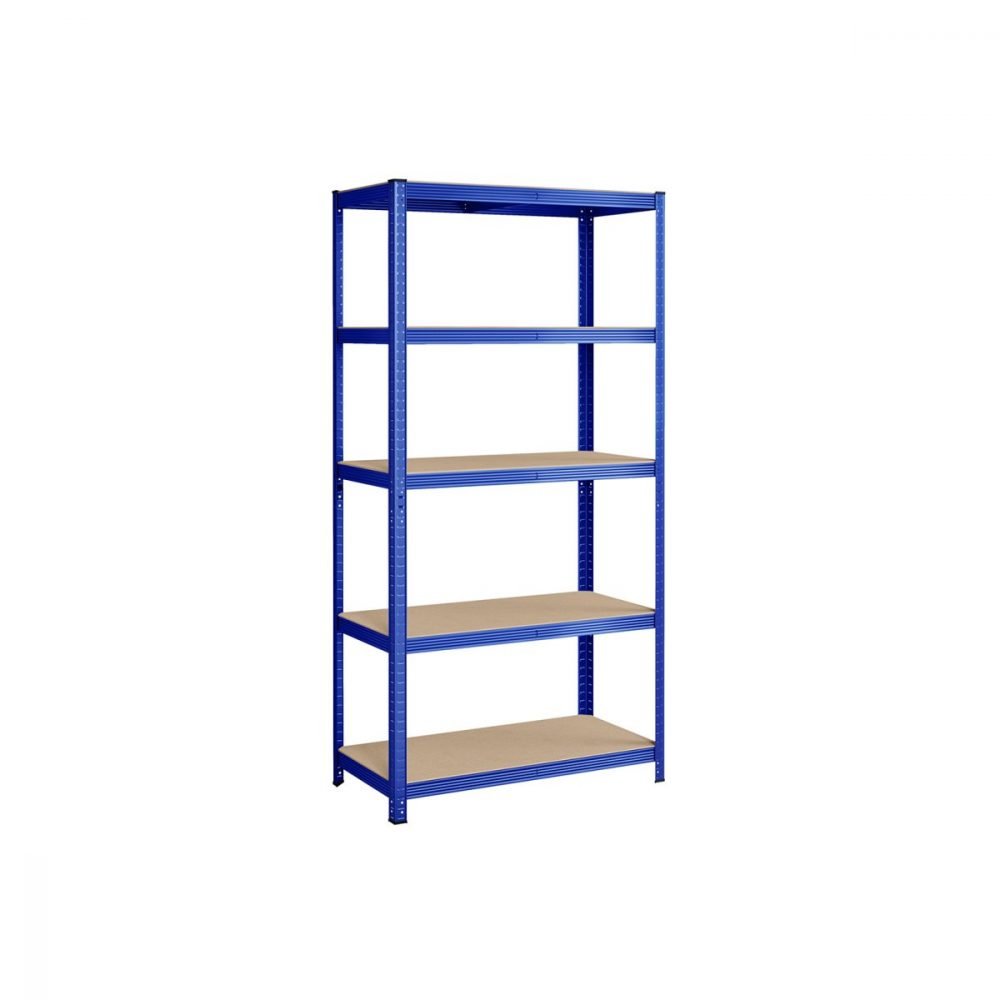 Estantería de 5 niveles, 200x100x50 cm, 875 kg, azul