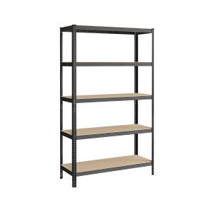 Estantería pesada de 5 niveles 60x120x200 cm gris