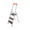 Escalera de 3 Peldaños Negro y Naranja