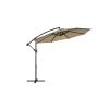 Sombrilla terraza exterior descentralizada con base ø 3 m