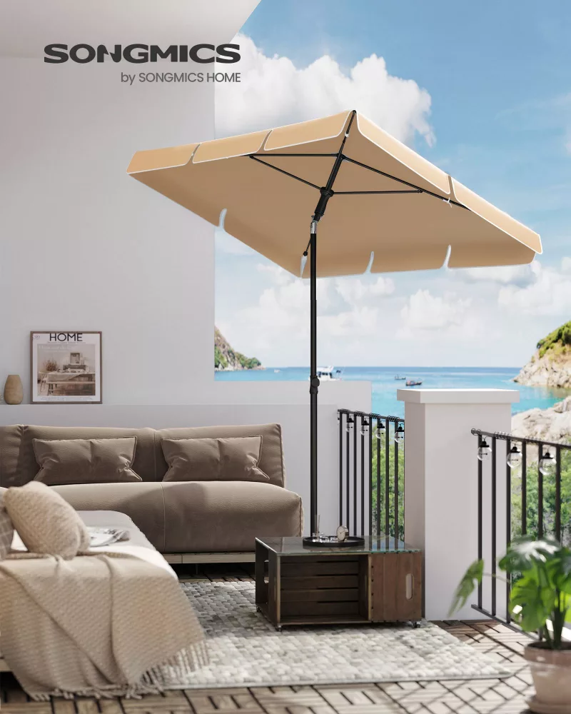 Sombrilla de Terraza 180 x 125 cm Topo - Imagen 2