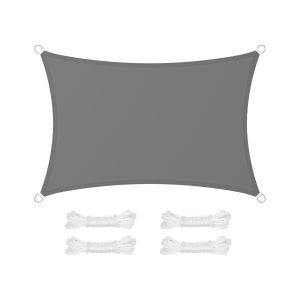 Vela solar 2x3 m, resistente al agua y uv, blanco