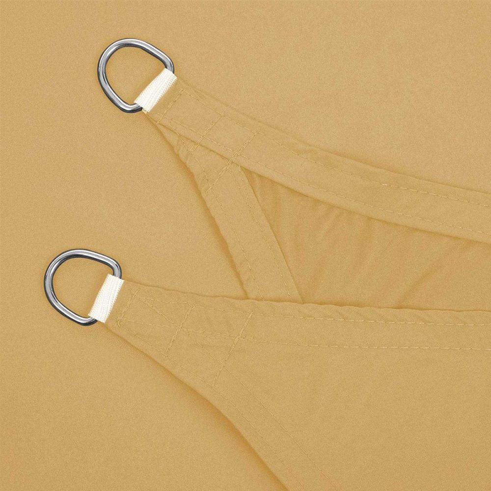 Vela de sombra 3x4 m, protección solar, arena - Imagen 5