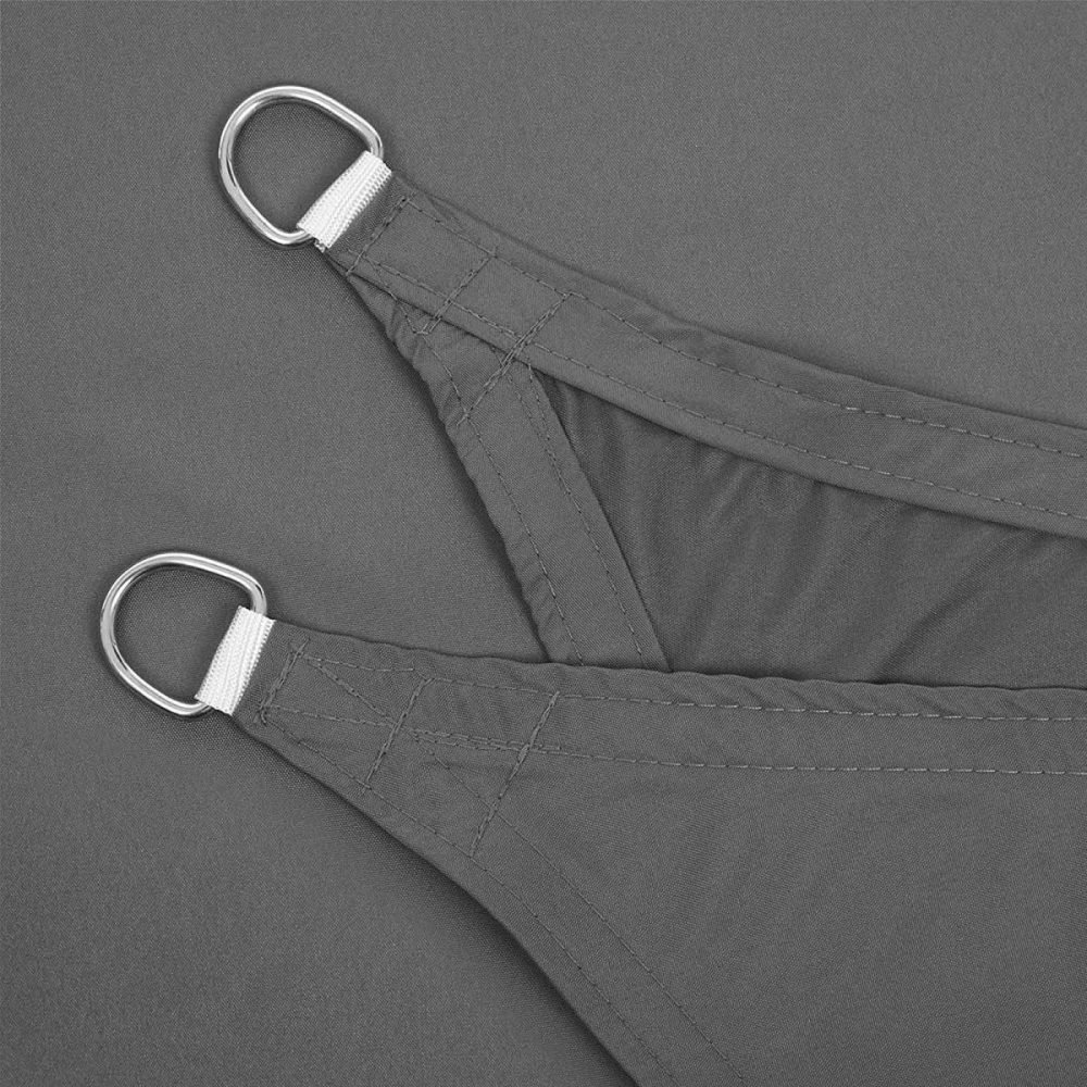 Vela de sombra 3x4 m protección solar gris antracita - Imagen 5
