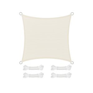 Toldo exterior terraza 3x3 m, protección uv, beige