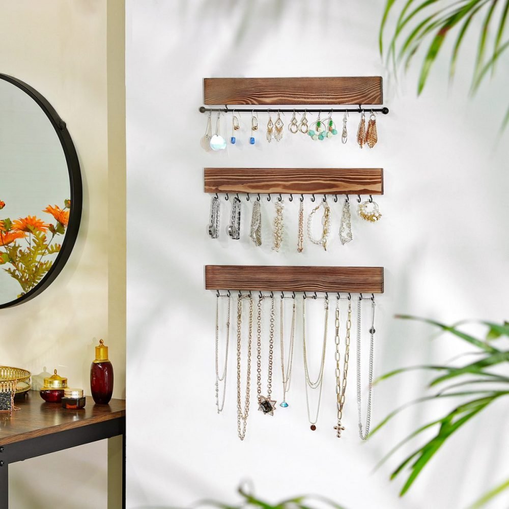 Juego de 3 estanterías de joyas de pared - Imagen 2